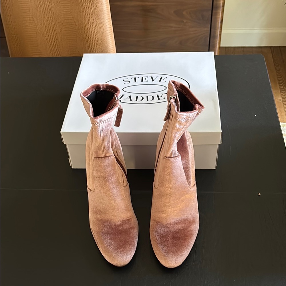 Steve Madden Pink Ankle Booties